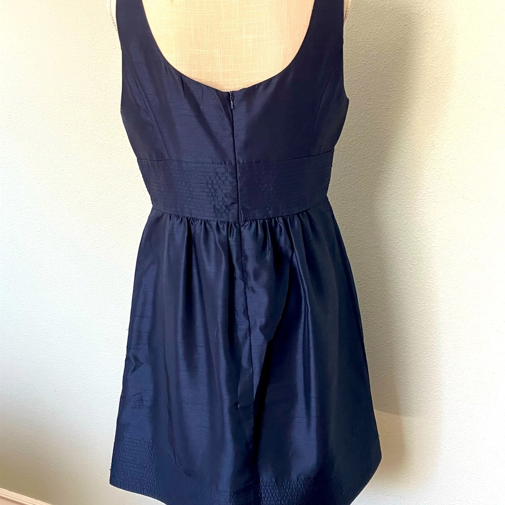 Navy blue party dress WITH POCKETS, JS Boutique size 14 - Picture 3 of 13